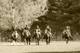 Mounted proceed to skirmish